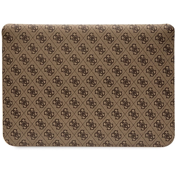 Guess 4G Stripe Metal Logo case for a 14" laptop - brown