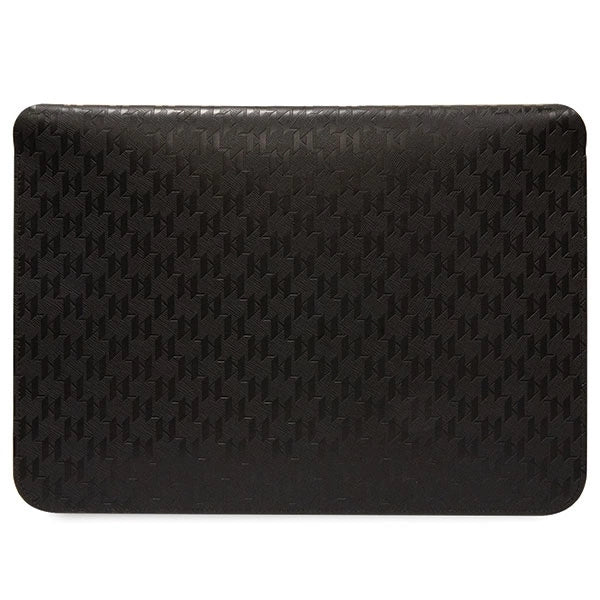 Karl Lagerfeld Saffiano Plaque case for a 14" laptop - black