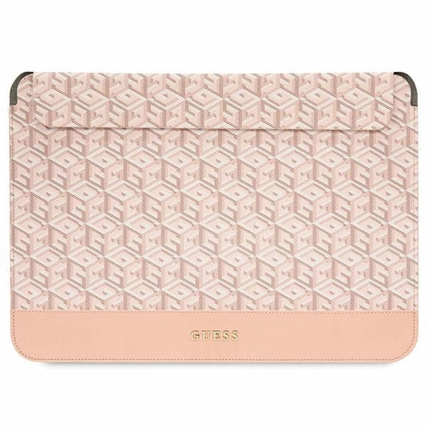 Guess GCube Stripes case for a 14" laptop - pink