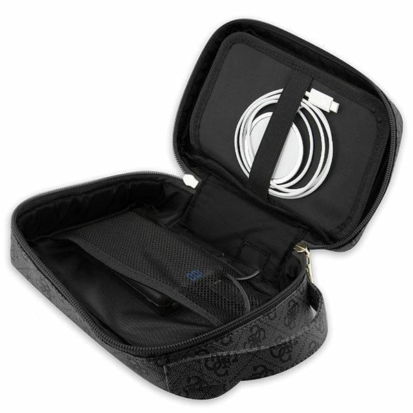 Guess Bag GUHBP4RPSK Organizer sort/sort 4G trykte striber