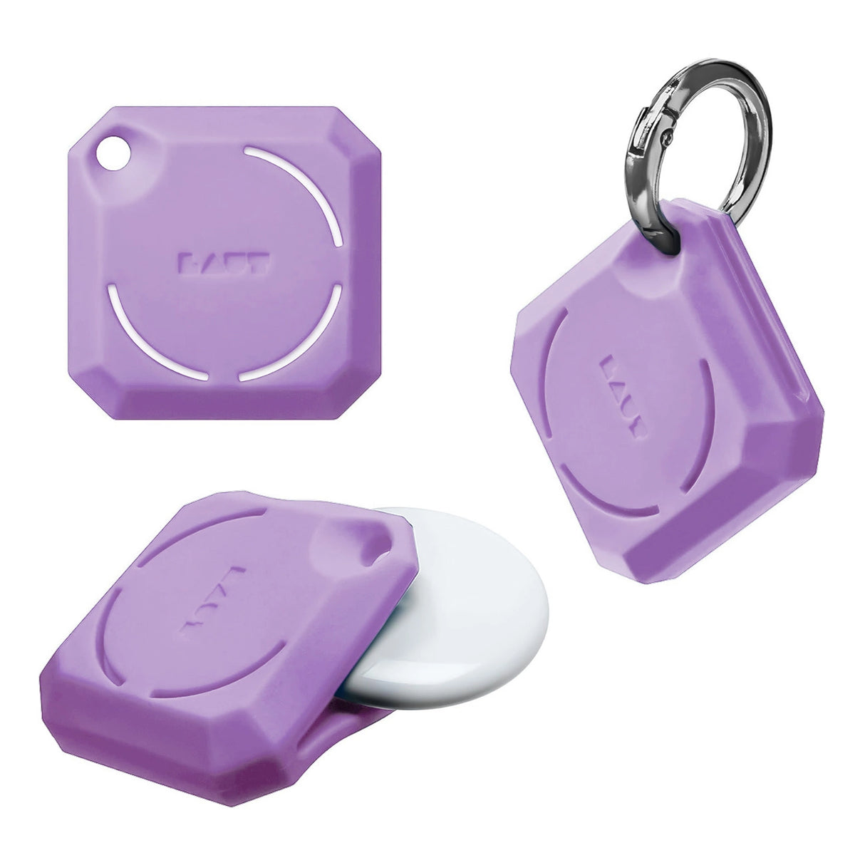 LAUT Huex Gems - protective case for AirTag (violet)