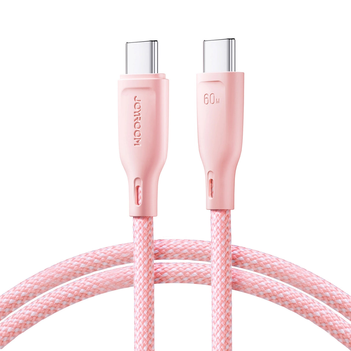 Joyroom Multi-Color Series S-A34 USB-C / USB-C PD 60W 1m Kabel - Pink