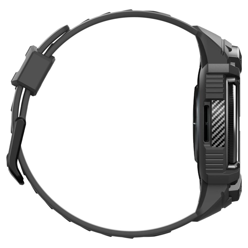 Spigen Rugged Armor Pro Case med rem til Samsung Galaxy Watch 6 Classic (47 mm) - sort