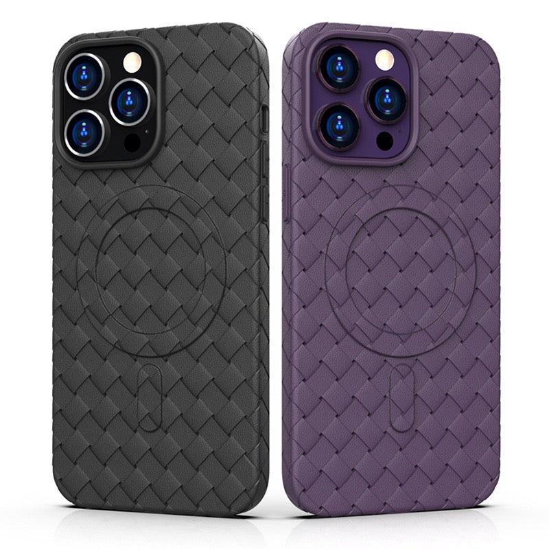 MagSafe Woven Case til iPhone 15 Pro - lilla