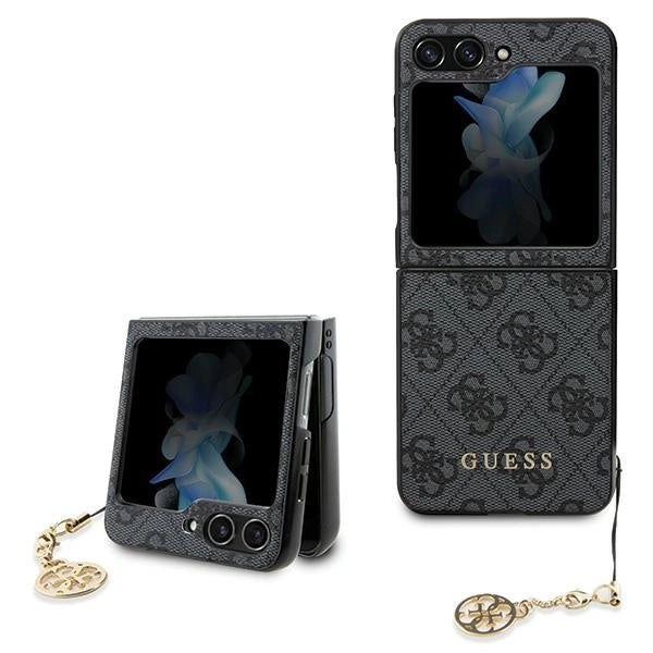 Guess 4G Charms Collection case til Samsung Galaxy Z Flip 5 - grå