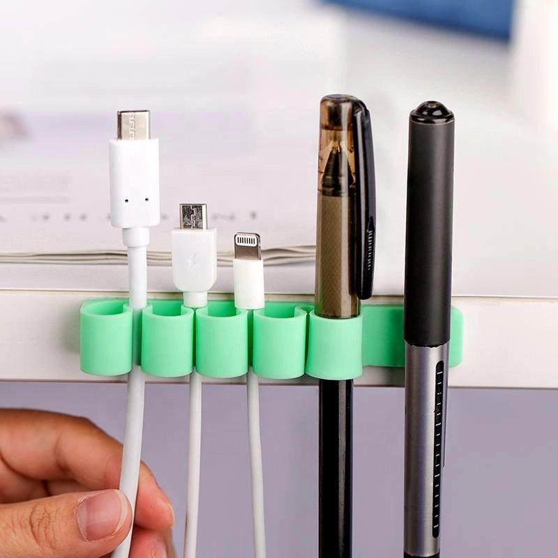 Kontororganisator af silikone - lyserød