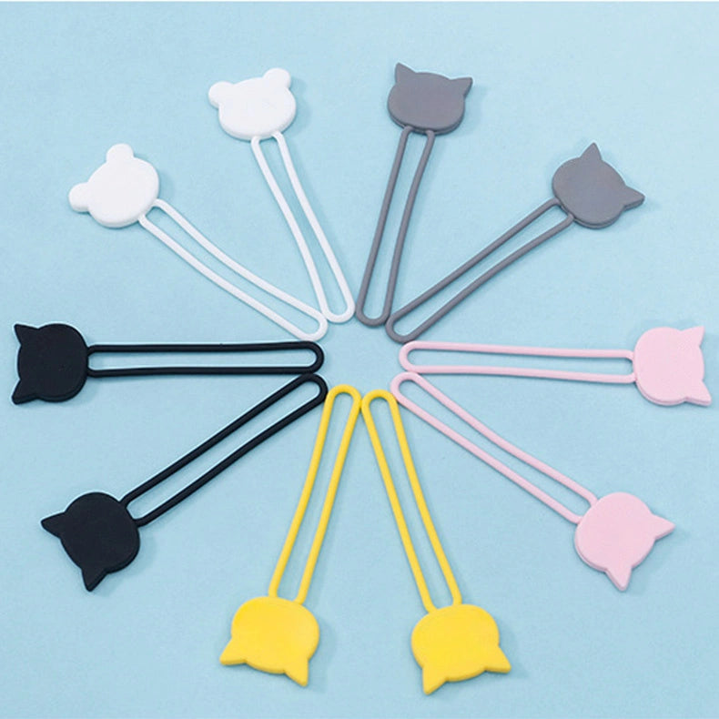 Silicone cable reel - pink