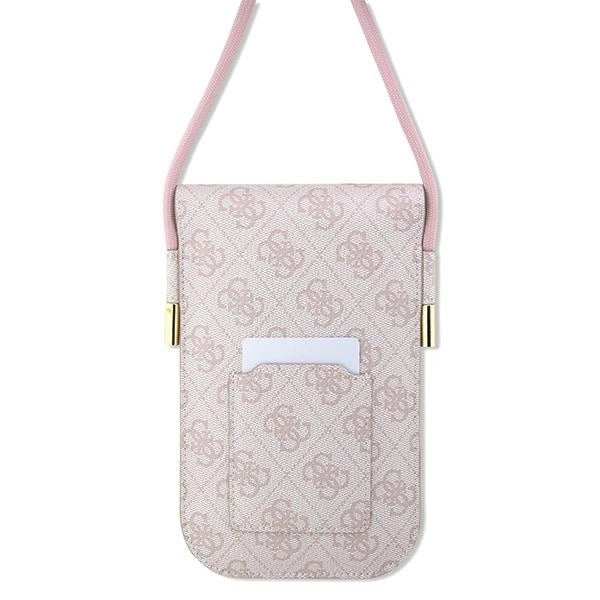 Guess handbag GUOWBP4SNSP - pink 4G Metal Script Logo
