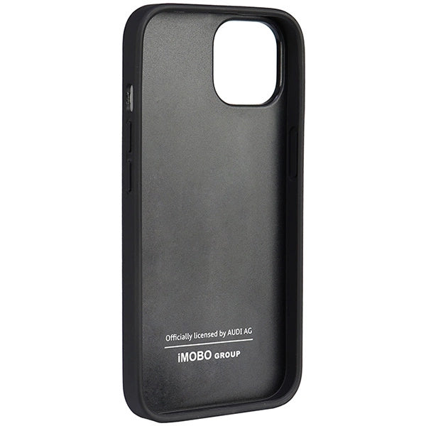 Audi Genuine Leather iPhone 14 6.1" black/black hardcase AU-TPUPPCIP14-Q8/D1-BK