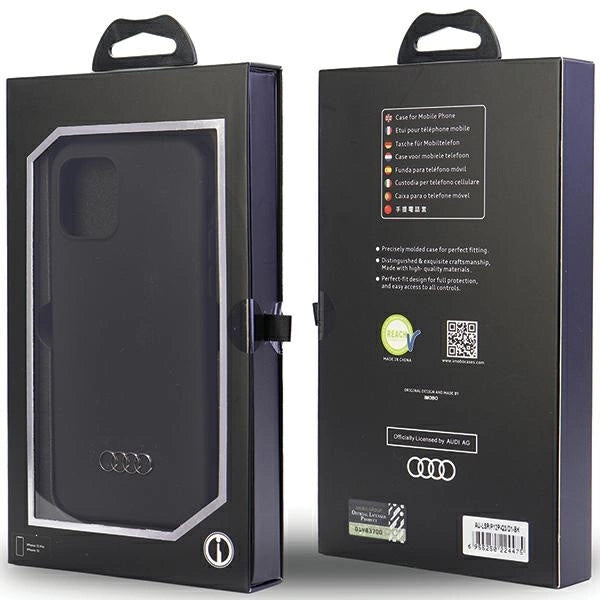 Audi Silicone Case iPhone 12/12 Pro 6.1" black/black hardcase AU-LSRIP12P-Q3/D1-BK