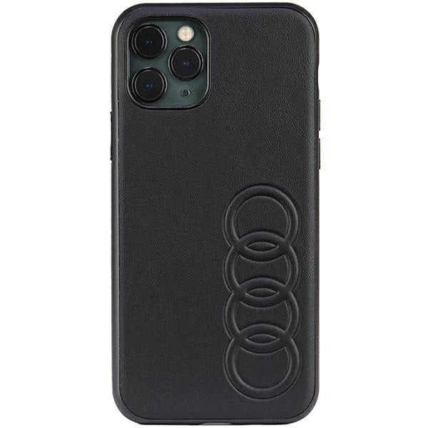 Audi syntetisk læder iPhone 11 Pro 5.8" sort/sort hardcase AU-TPUPPCIP11-TT/D1-BK