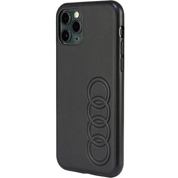Audi syntetisk læder iPhone 11 Pro 5.8" sort/sort hardcase AU-TPUPPCIP11-TT/D1-BK