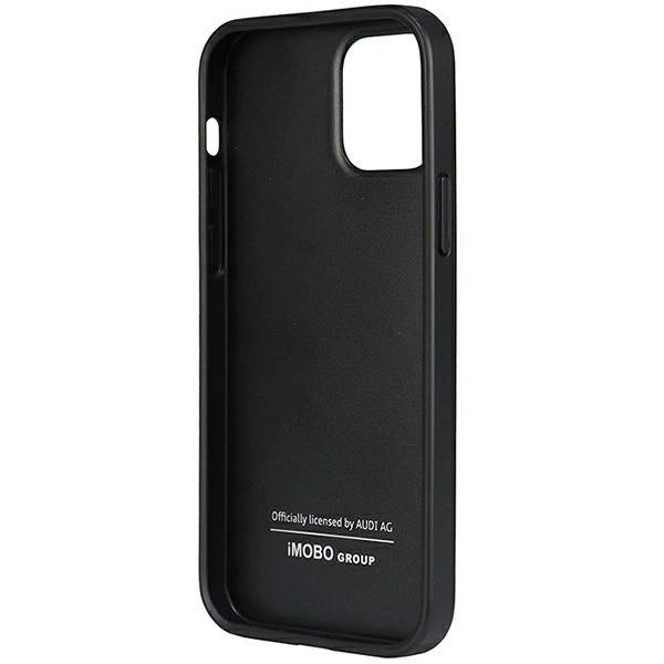 Audi Syntetisk Læder iPhone 12/12 Pro 6.1" sort/sort hardcase AU-TPUPCIP12P-TT/D1-BK