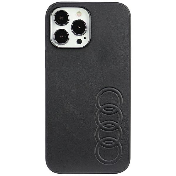 Audi syntetisk læder iPhone 13 Pro Max 6.7" sort/sort hardcase AU-TPUPPCIP13PM-TT/D1-BK