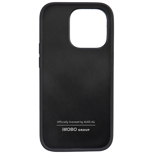 Audi Syntetisk Læder iPhone 14 Pro 6.1" sort/sort hardcase AU-TPUPPCIP14P-TT/D1-BK