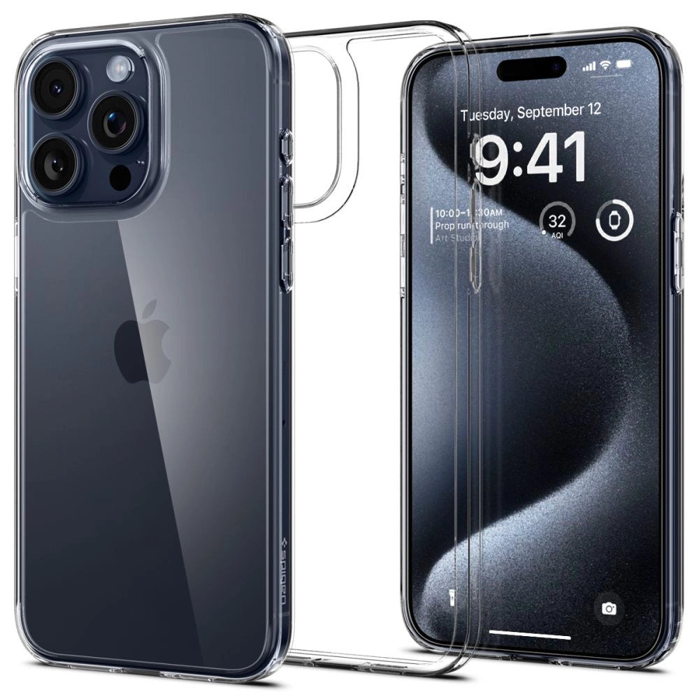 Spigen Airskin Hybrid Case til iPhone 15 Pro - klar