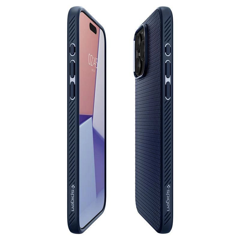 Spigen Liquid Air Case til iPhone 15 Pro Max - Blå