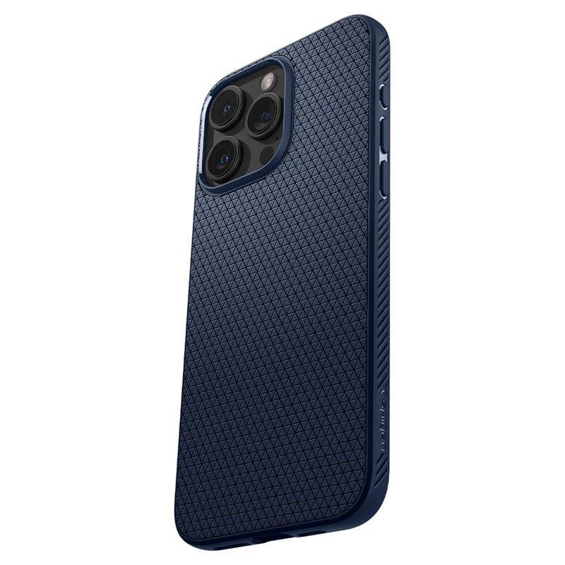 Spigen Liquid Air Case til iPhone 15 Pro Max - Blå