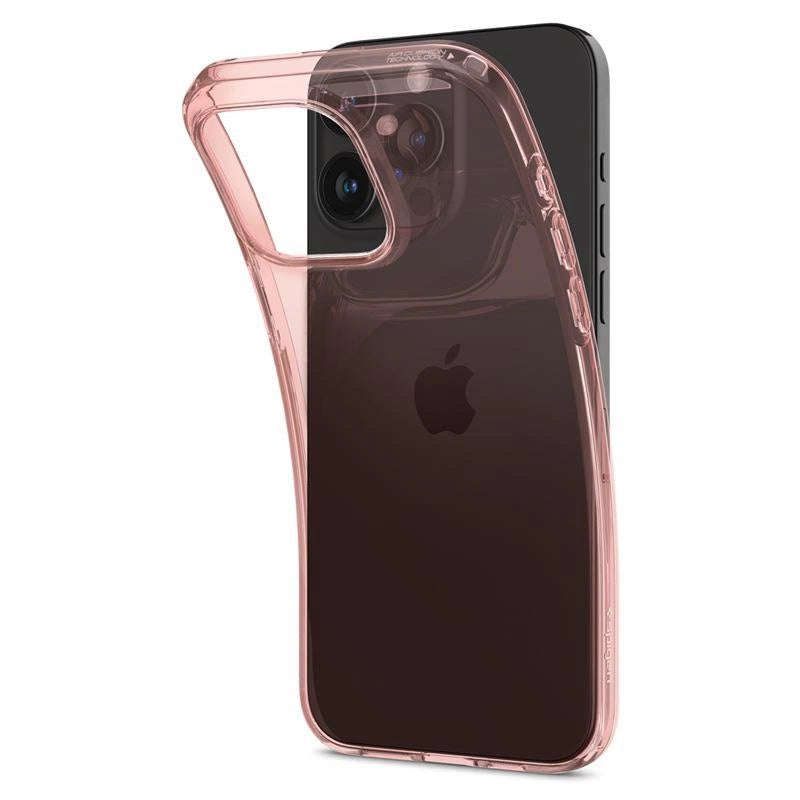 Spigen Crystal Flex Case til iPhone 15 Pro Max - Pink/gennemsigtigt