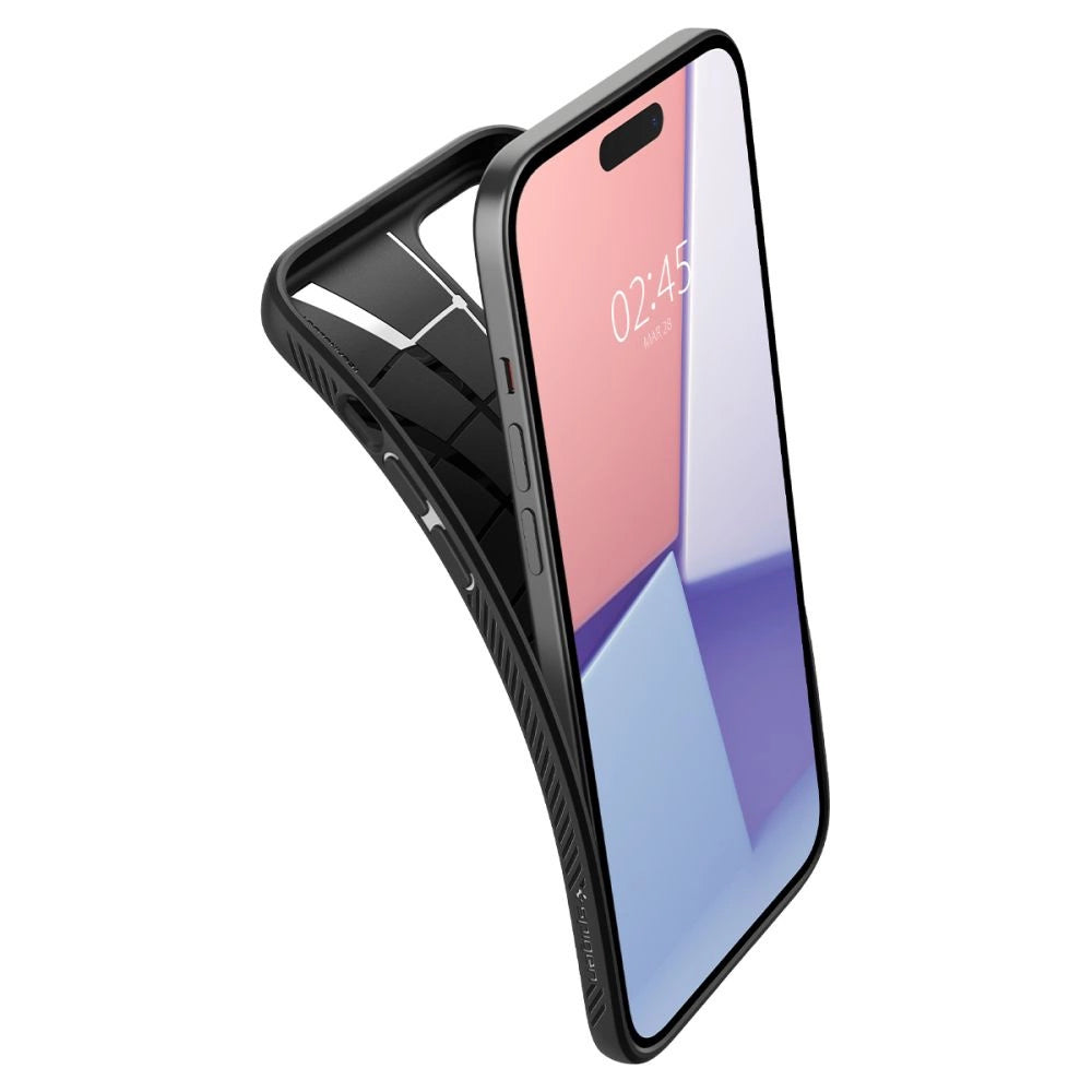 Spigen Liquid Air Case til iPhone 15 Plus - Matte sort