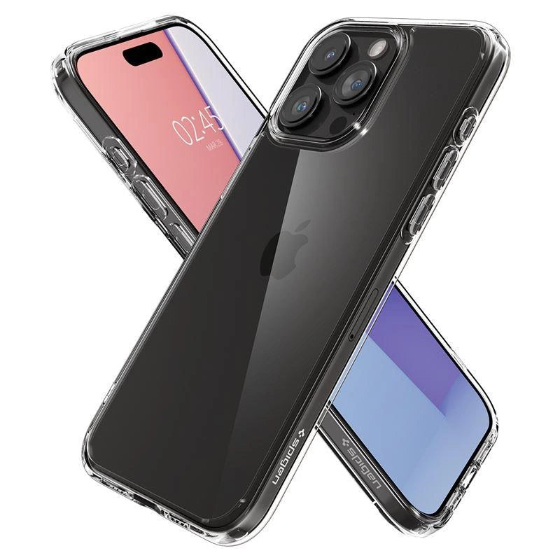 Spigen Crystal Hybrid iPhone 15 Pro Case - klar