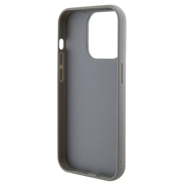 Guess Sequin Script Metal case for iPhone 15 Pro - silver