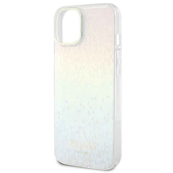 Guess IML Faceted Mirror Disco Iridescent case for iPhone 15 - multicolored