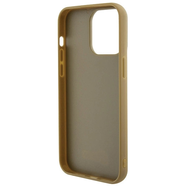 Guess Disco Metal Script case for iPhone 15 Pro Max - gold