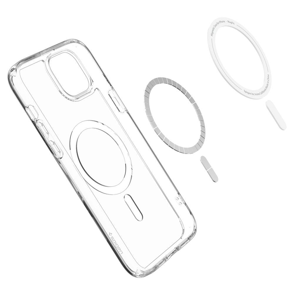 Spigen Ultra Hybrid Mag Case med MagSafe til iPhone 15 - hvid