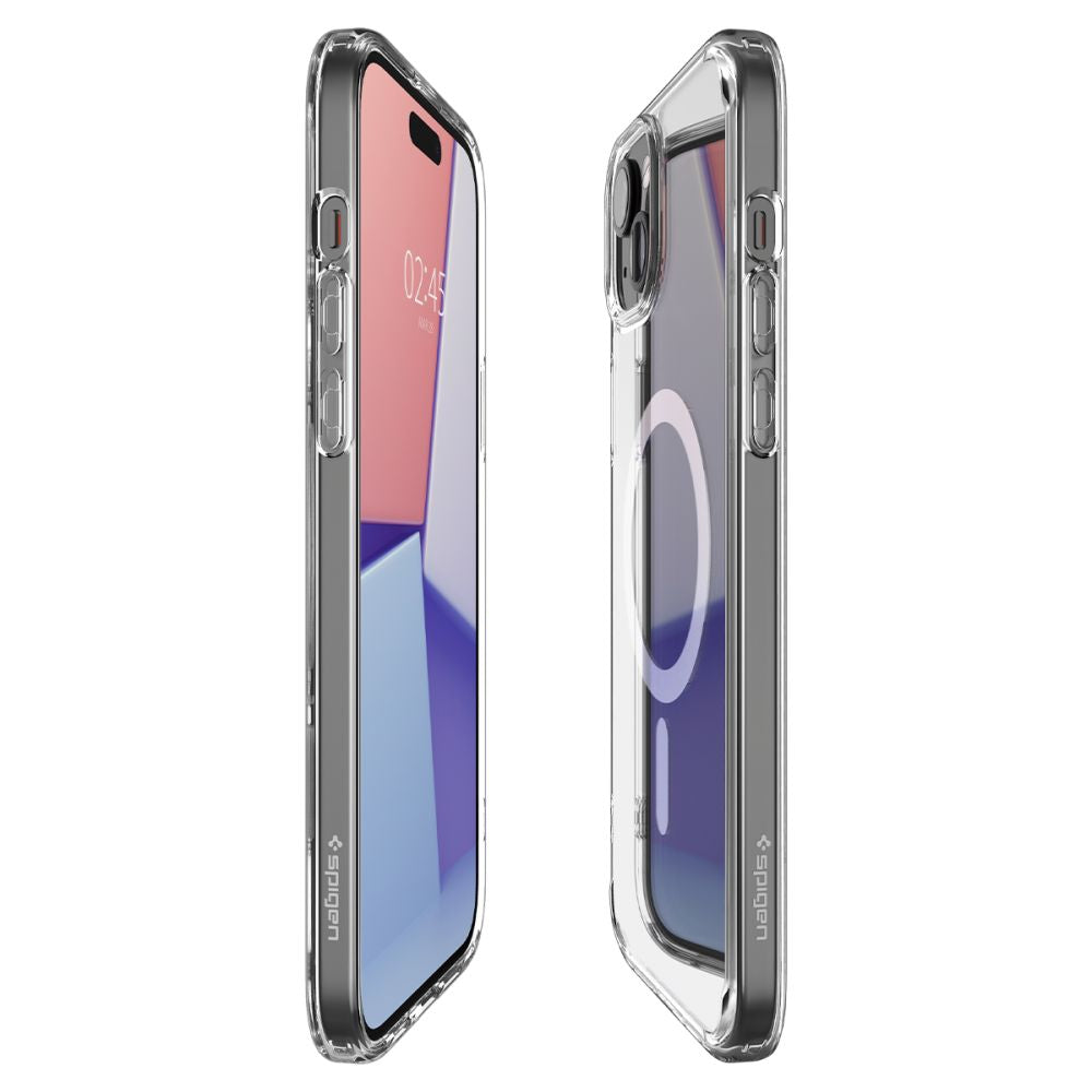 Spigen Ultra Hybrid Mag Case med MagSafe til iPhone 15 - hvid