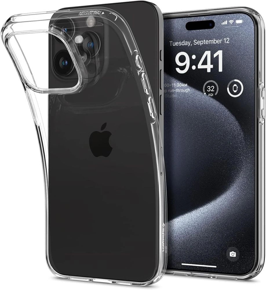 Spigen Liquid Crystal iPhone 15 Pro Case - klar