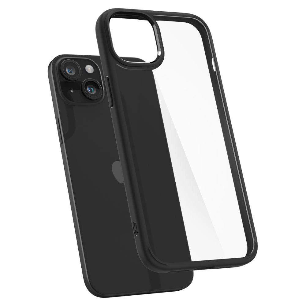 Spigen Ultra Hybrid iPhone 15 Plus Case - Matte sort