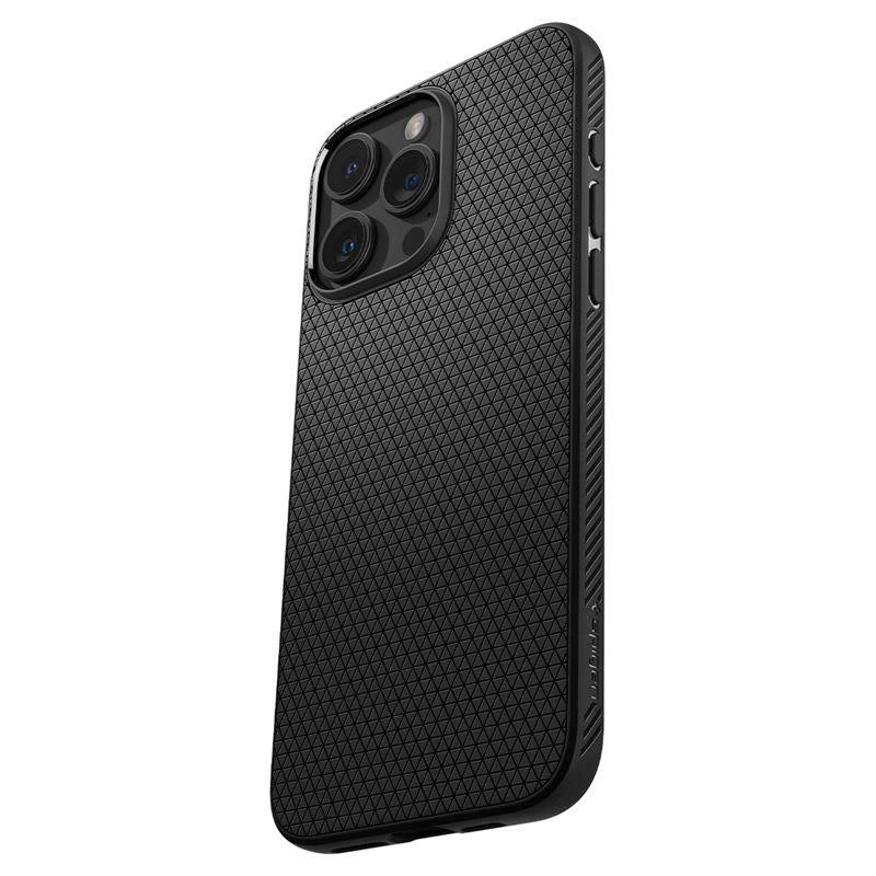 Spigen Liquid Air Case til iPhone 15 Pro Max - Matte Black