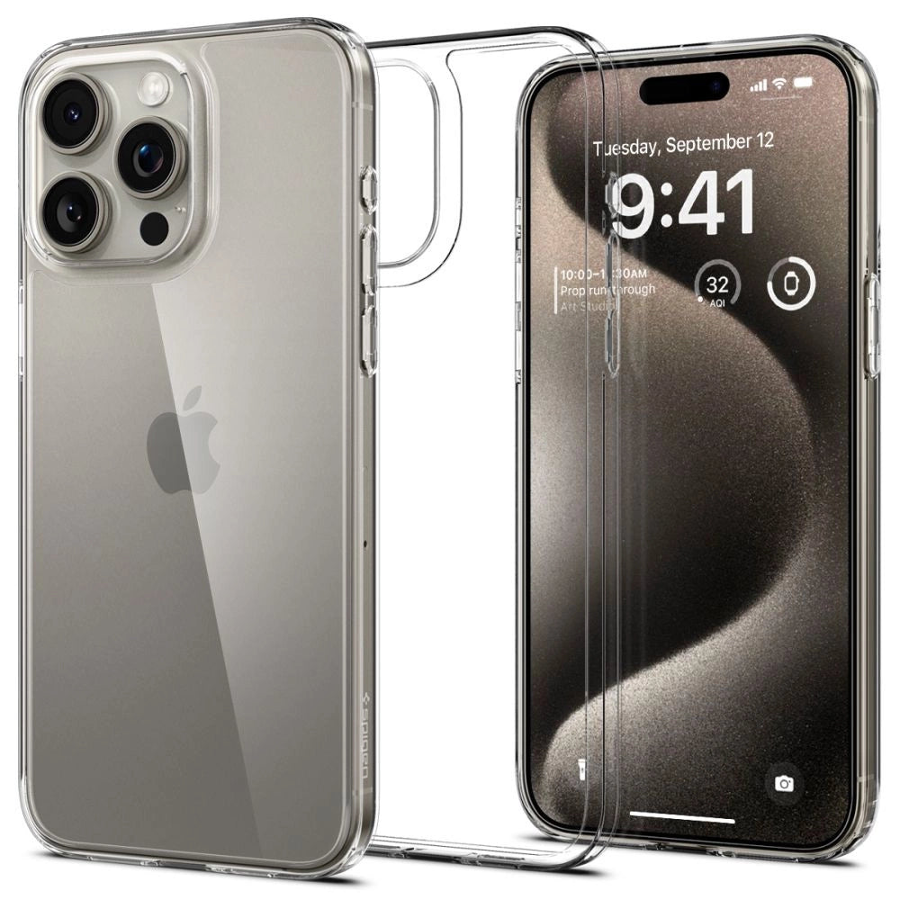 Spigen Airskin Hybrid Case til iPhone 15 Pro Max - klar