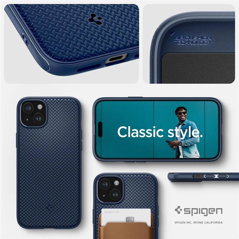 Spigen Mag Armor Case med MagSafe til iPhone 15 Plus - Blå