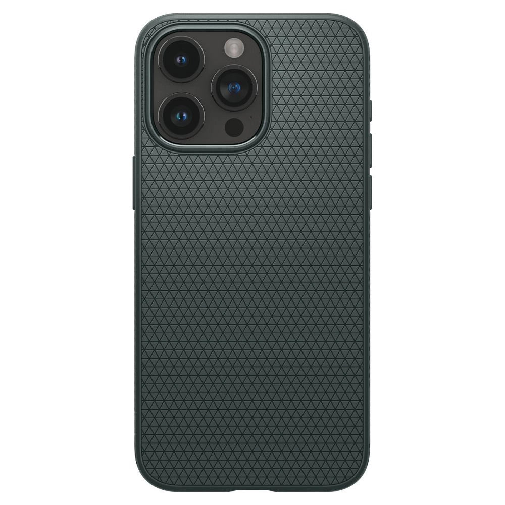 Spigen Liquid Air iPhone 15 Pro Max-kasse - mørkegrøn