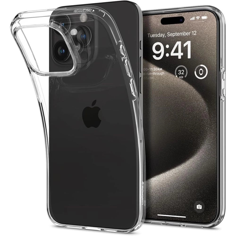 Spigen Liquid Crystal Case til iPhone 15 Pro Max - klar