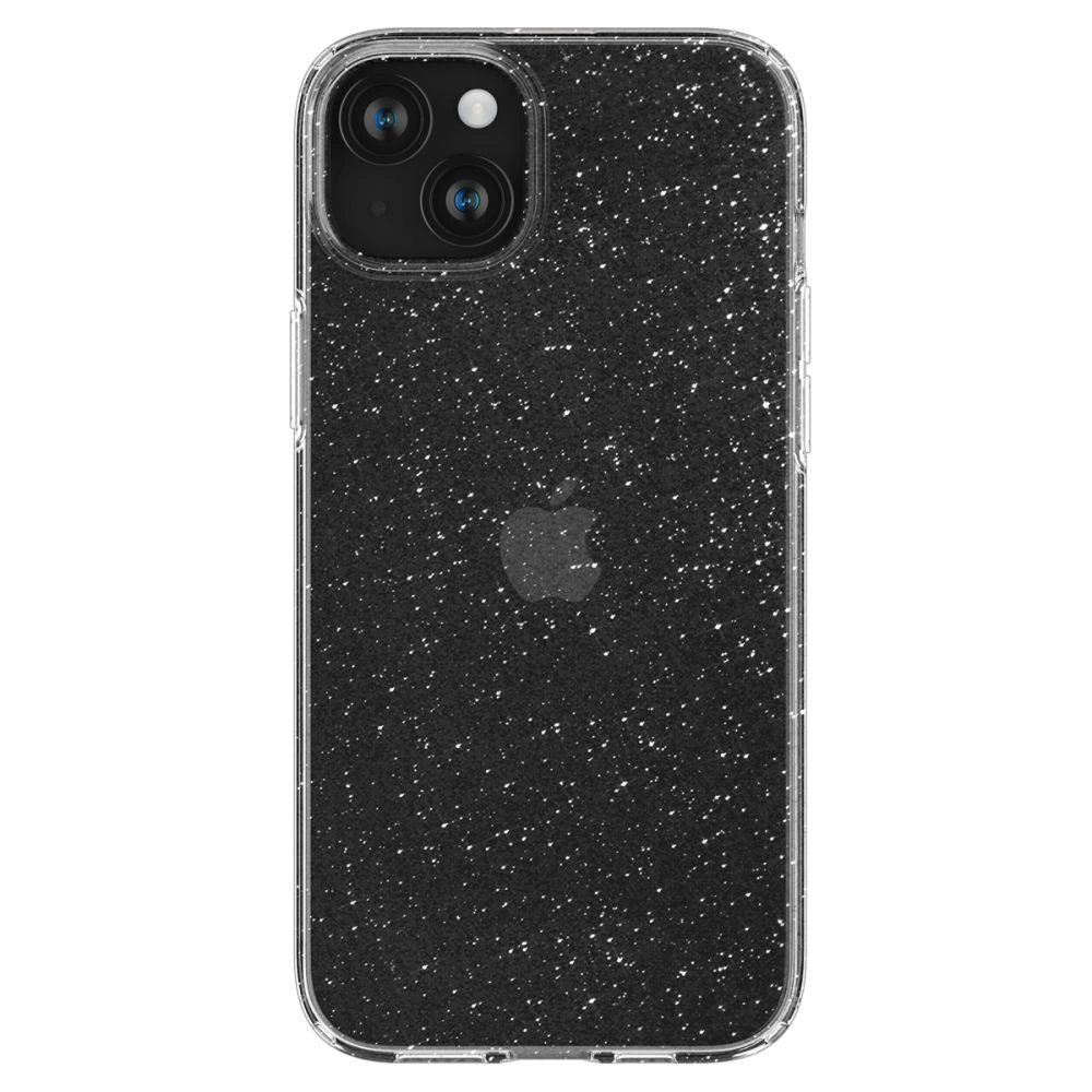 Spigen flydende krystal iPhone 15 Plus Case - Clear Glitter