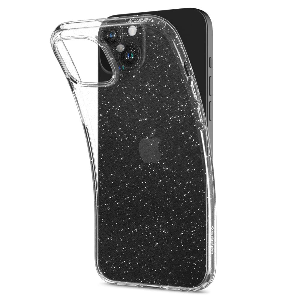 Spigen flydende krystal iPhone 15 Plus Case - Clear Glitter