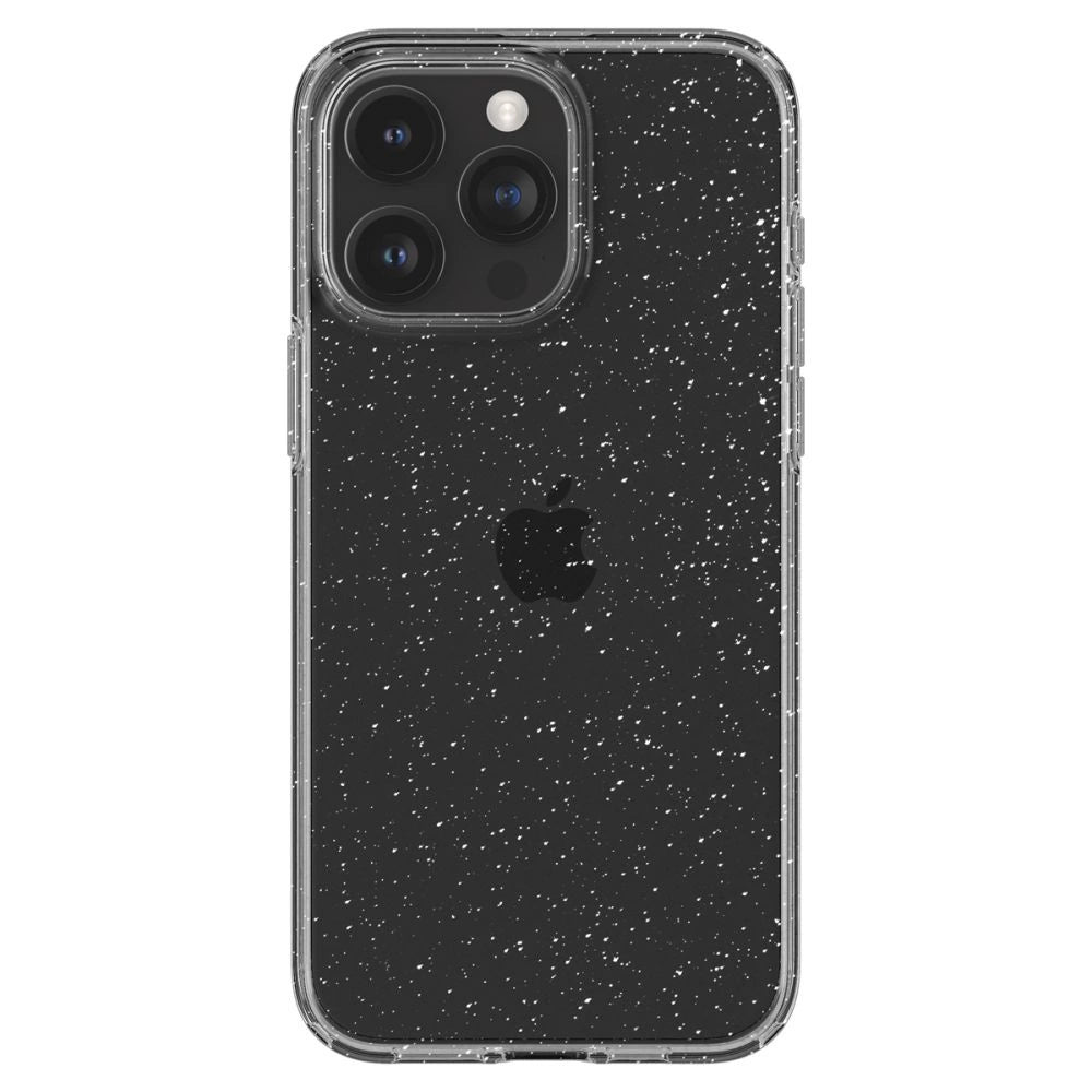 Spigen flydende krystal iPhone 15 Pro Max Case - Clear Glitter