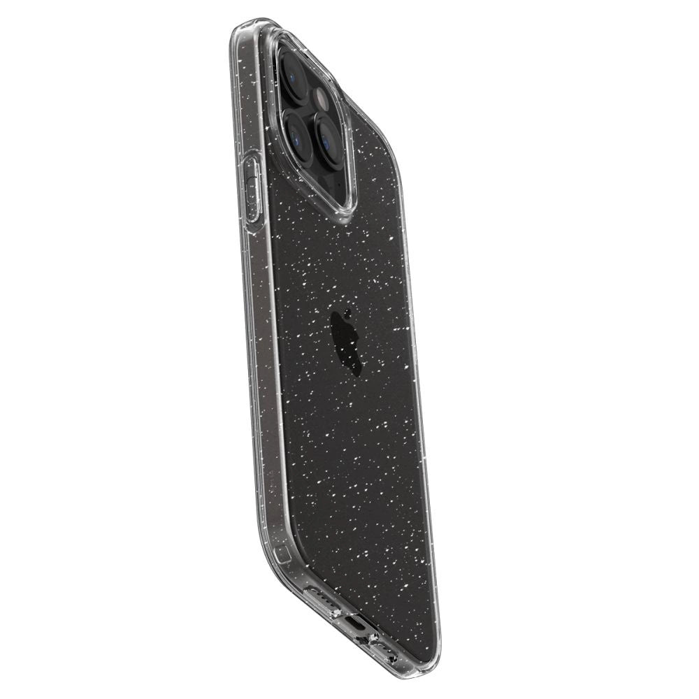 Spigen flydende krystal iPhone 15 Pro Max Case - Clear Glitter