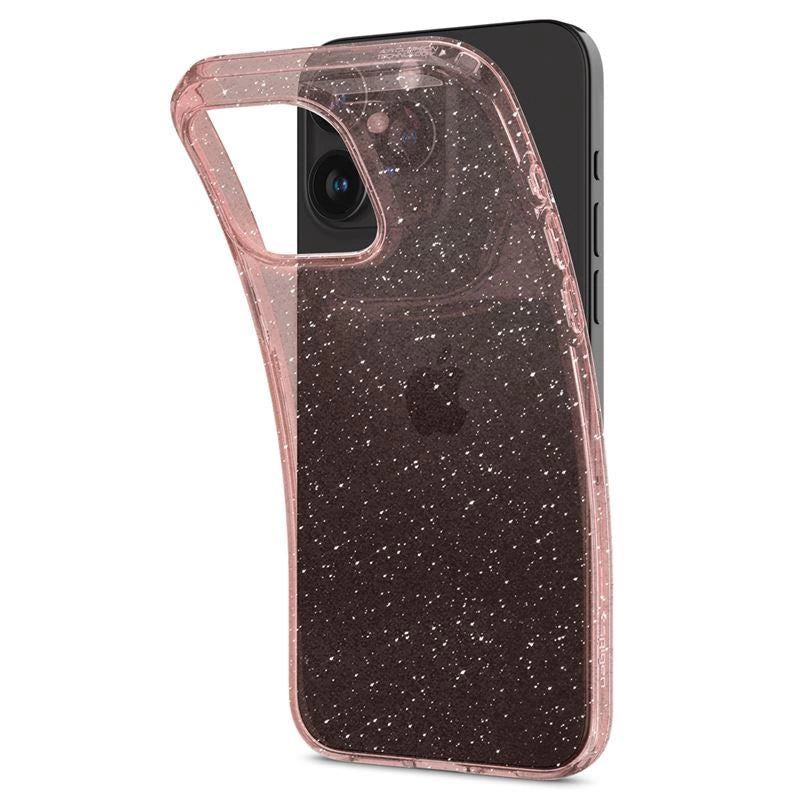 Spigen Liquid Crystal Glitter iPhone 15 Pro Case - Pink/Clear