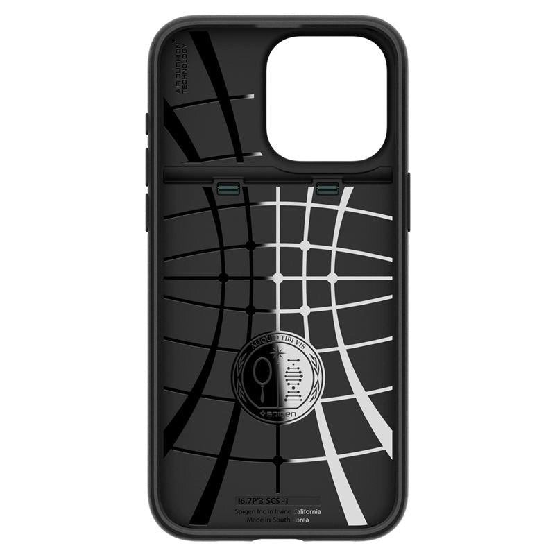 Spigen Slim Armor CS Case til iPhone 15 Pro Max - mørkegrøn