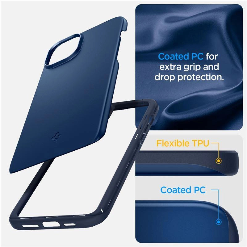 Spigen Thin Fit iPhone 15 Plus Case - Blue