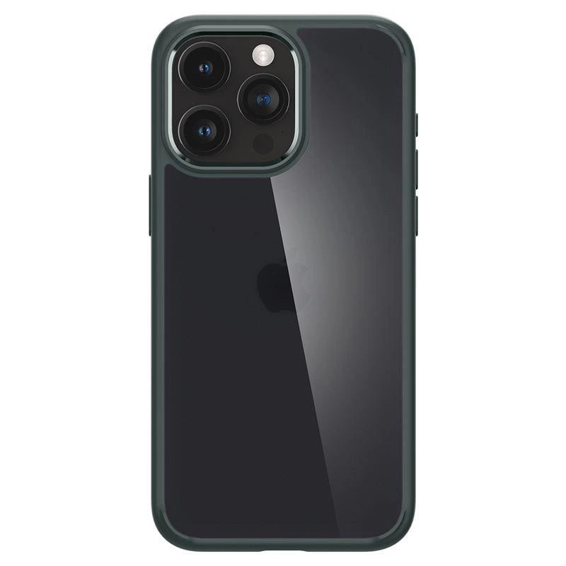 Spigen Ultra Hybrid iPhone 15 Pro Case - mørkegrøn