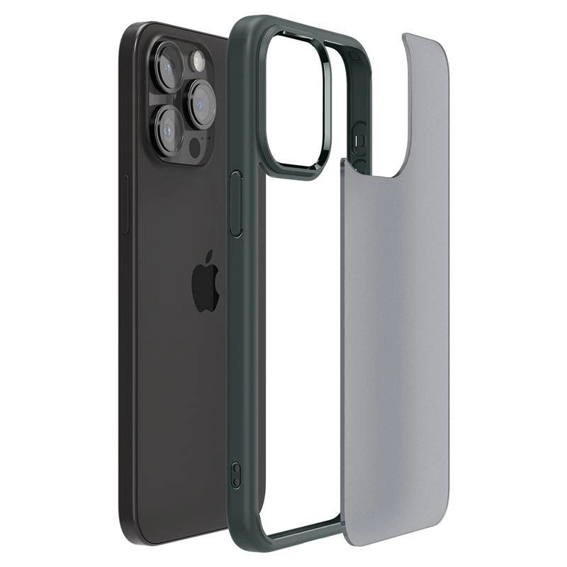 Spigen Ultra Hybrid iPhone 15 Pro Max-kasse - mørkegrøn