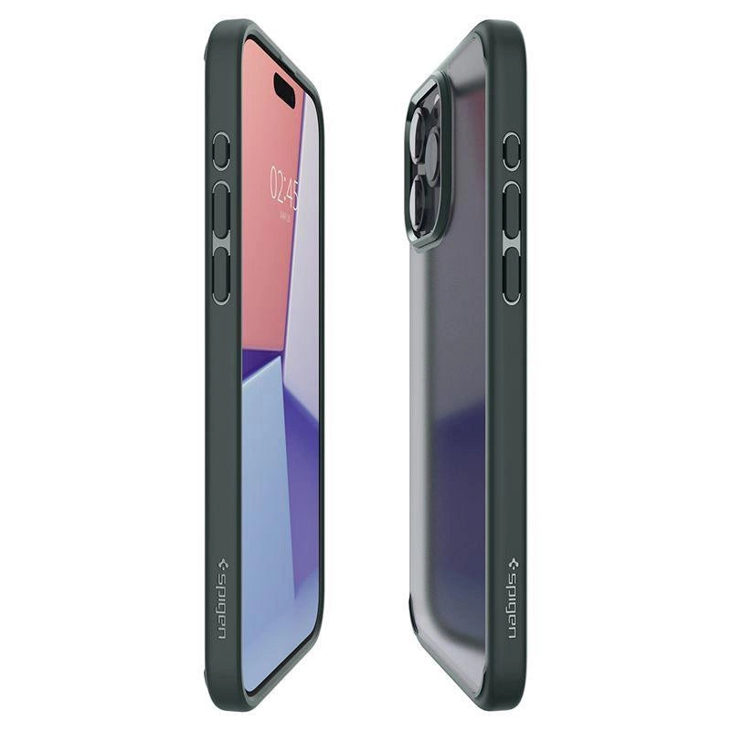 Spigen Ultra Hybrid iPhone 15 Pro Max-kasse - mørkegrøn
