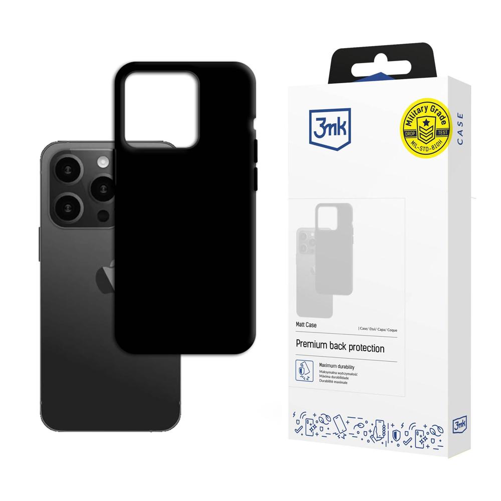 Apple iPhone 15 Pro - 3mk Matt Case sort