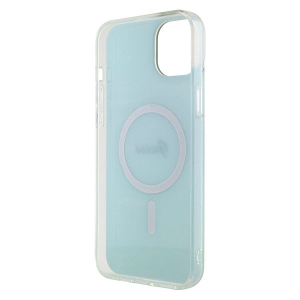 Guess GUHMP15MHITSQ iPhone 15 Plus 6.7" turkise/turkise hardcase IML Iridescent MagSafe