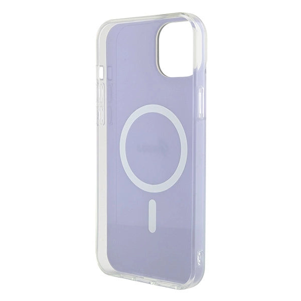 Guess IML Iridescent MagSafe case for iPhone 15 Plus - purple